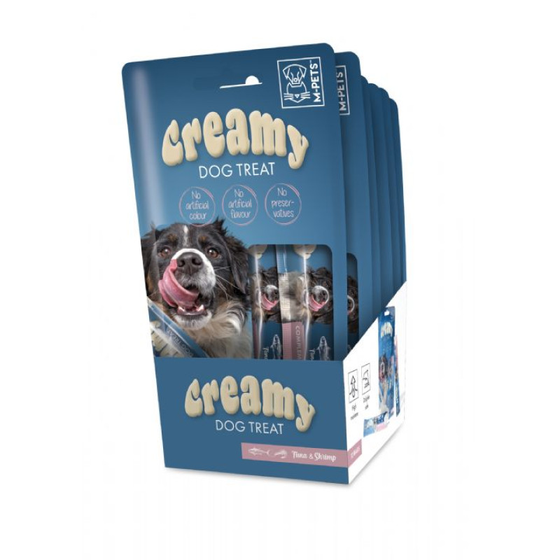 CREAMY KÖPEK ÖDÜLÜ TON BALIKLI KARİDESLİ 4X15GR -12'Lİ .5